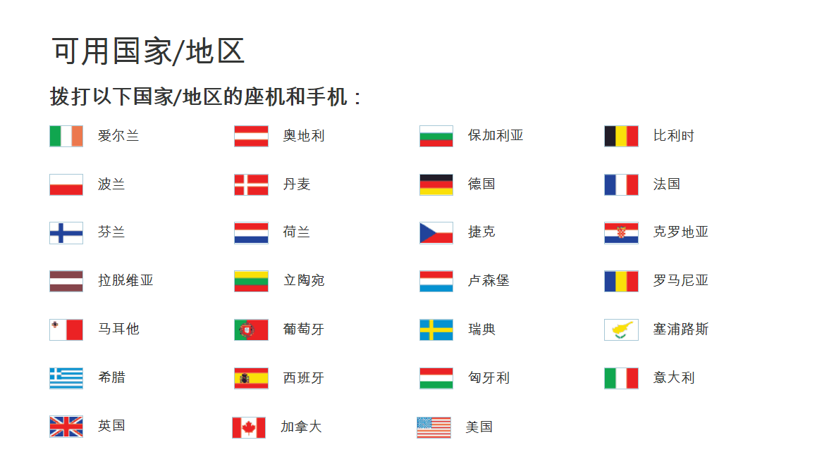 在哪些国家/地区提供 Skype 号码e-skype国际版